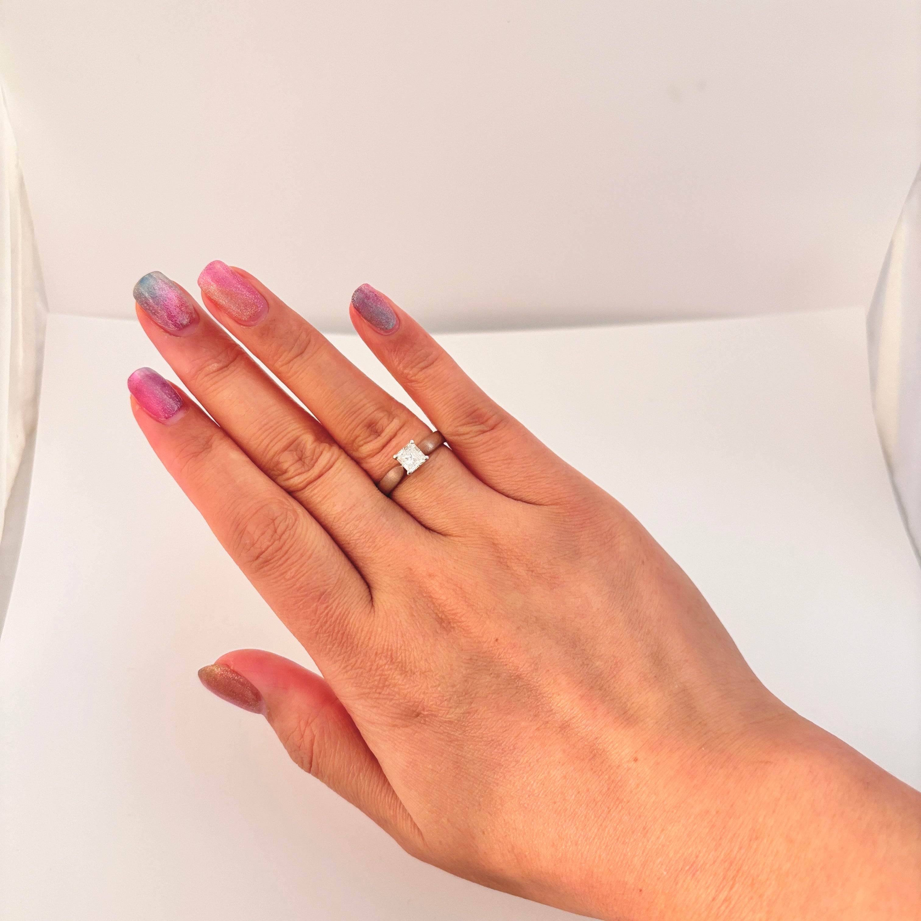 Platinum Radiant Cut Diamond Ring | 0.76 ct | SZ  7|