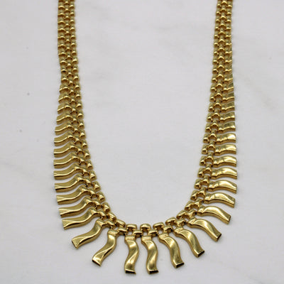 14k Yellow Gold Necklace | 16