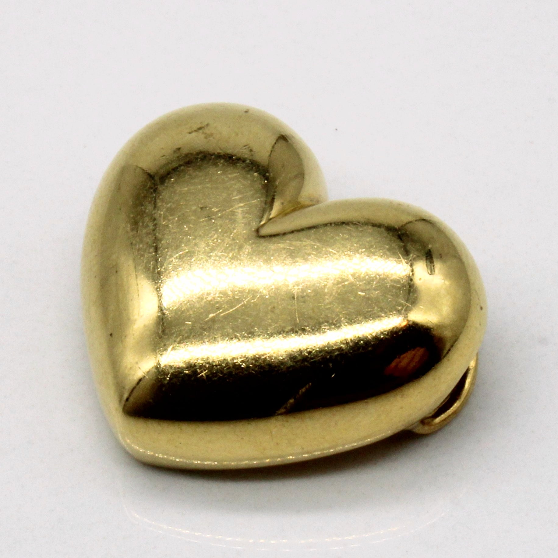 18k Yellow Gold Heart Pendant