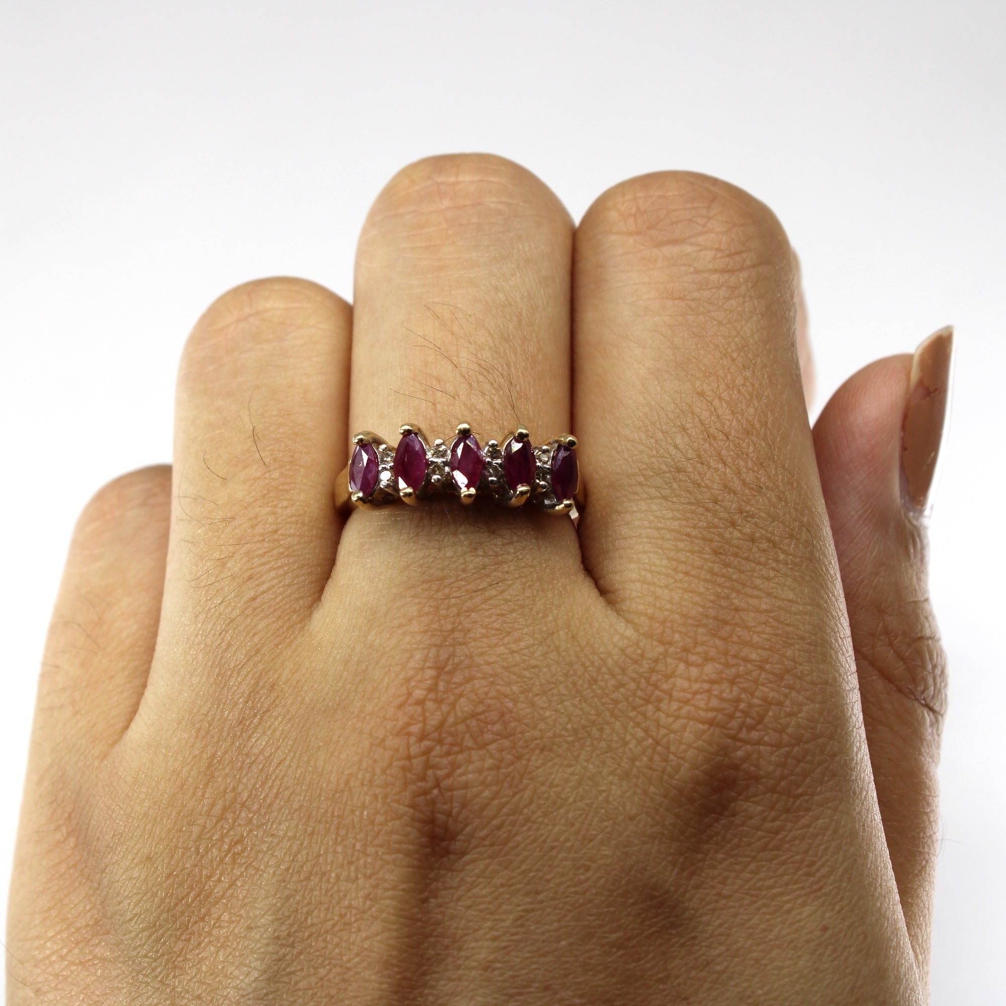 Ruby & Diamond Ring | 0.75ctw | 0.04ctw | SZ 6.75 |