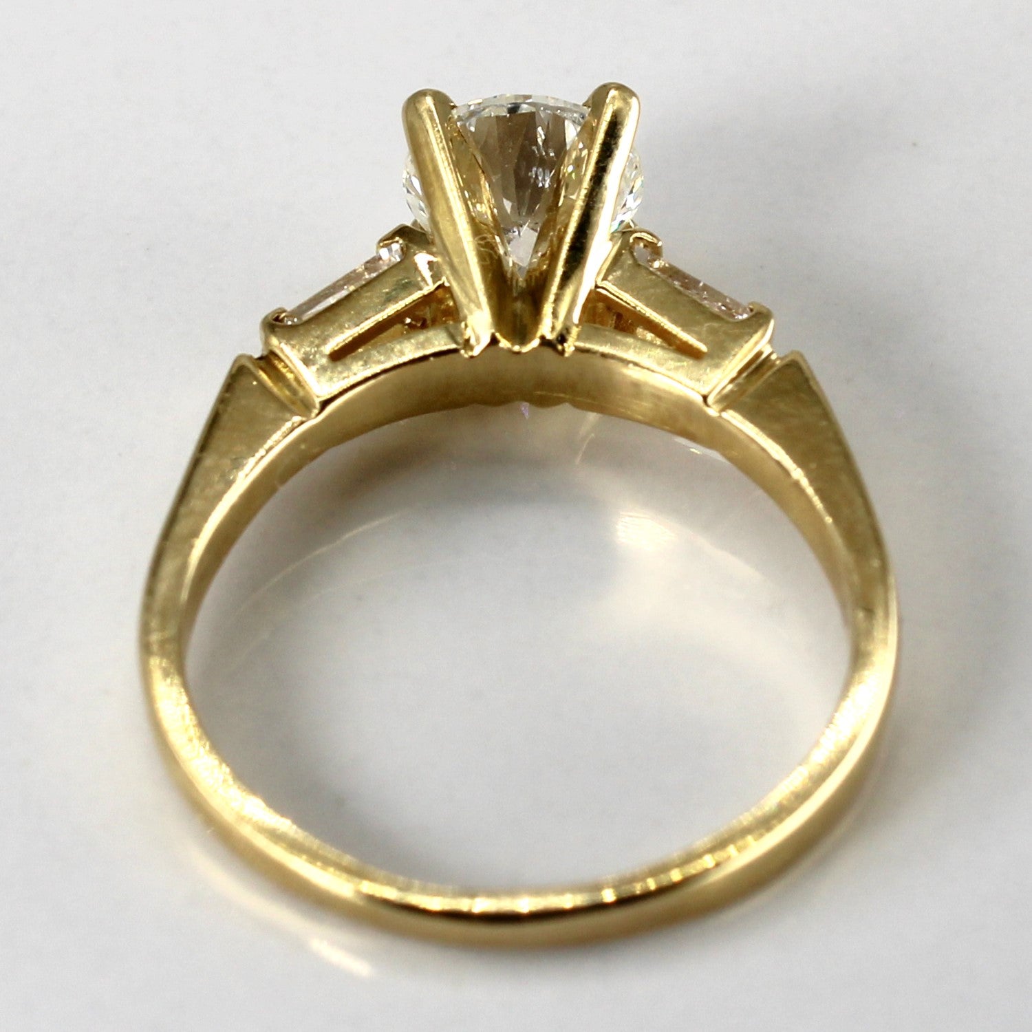 High Set Three Stone Diamond Ring | 1.28ctw I1/I2 G/H | SZ 7 |