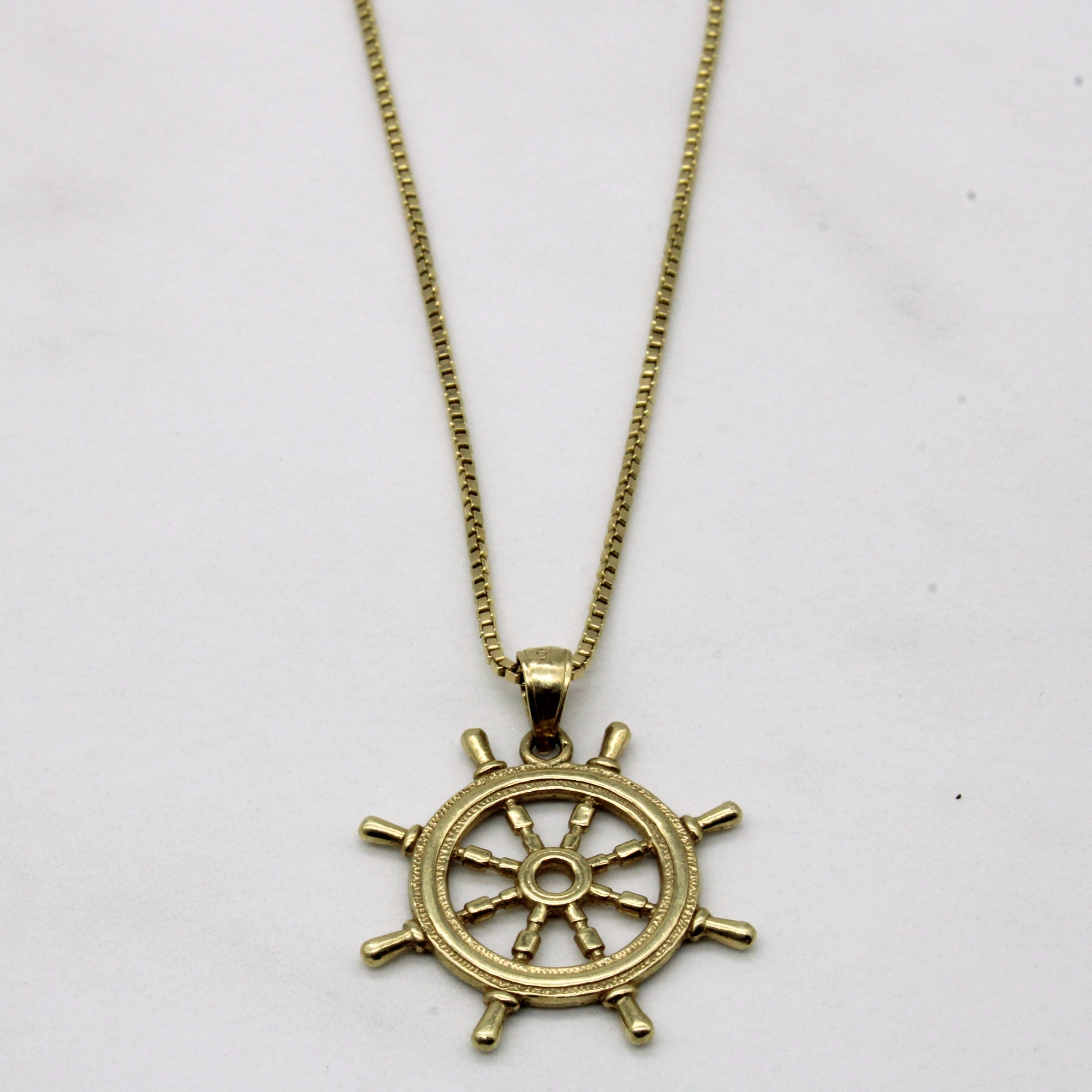 Ship Wheel Pendant