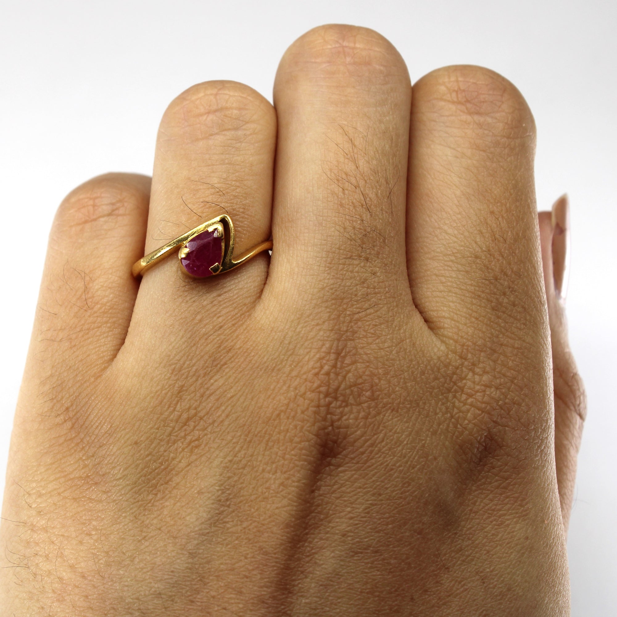 Solitaire Ruby Ring | 0.90ct | SZ 6.5 |