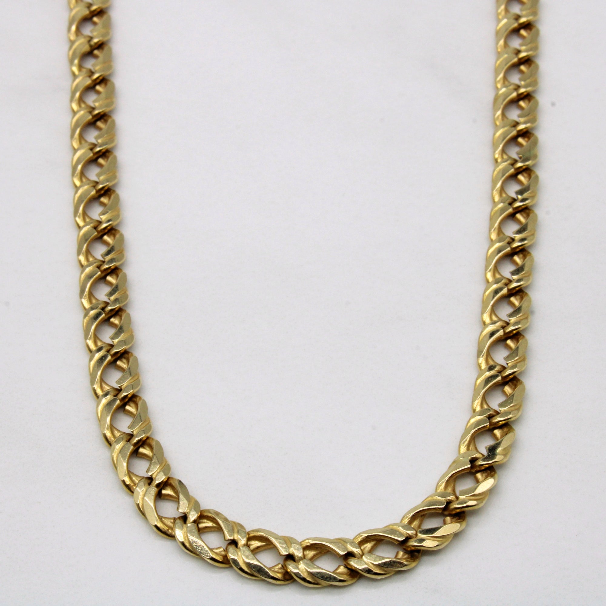 14k Yellow Gold Curb Link Chain | 20