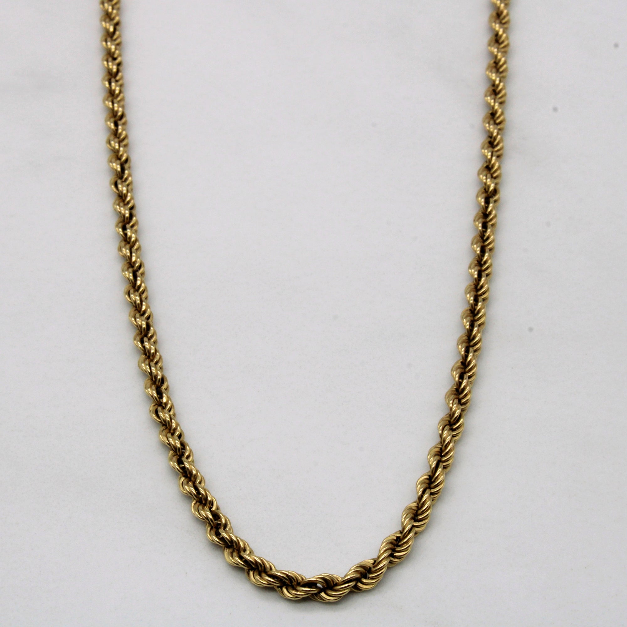 18k Yellow Gold Rope Chain | 24