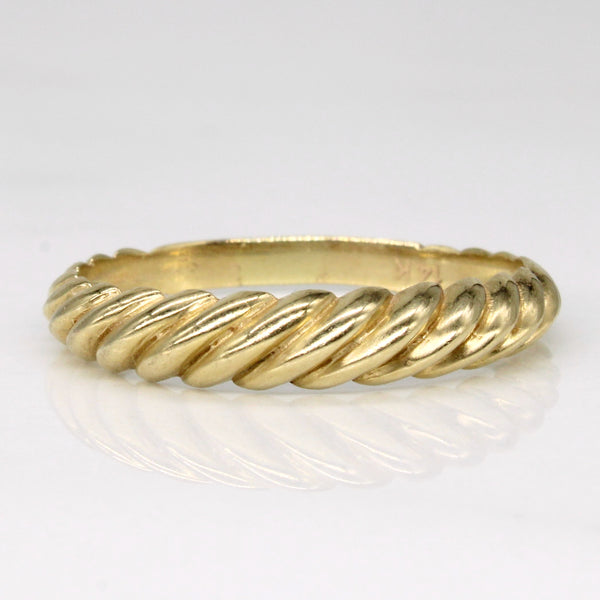 14k Yellow Gold Twisted Ring | SZ 7.75 |