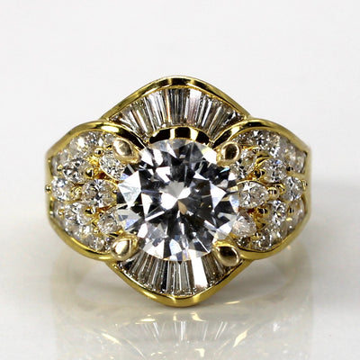 3.30ctw Natural Diamond cocktail ring | 3.30ctw VVS2/VS1 F/G | SZ 7.25 |