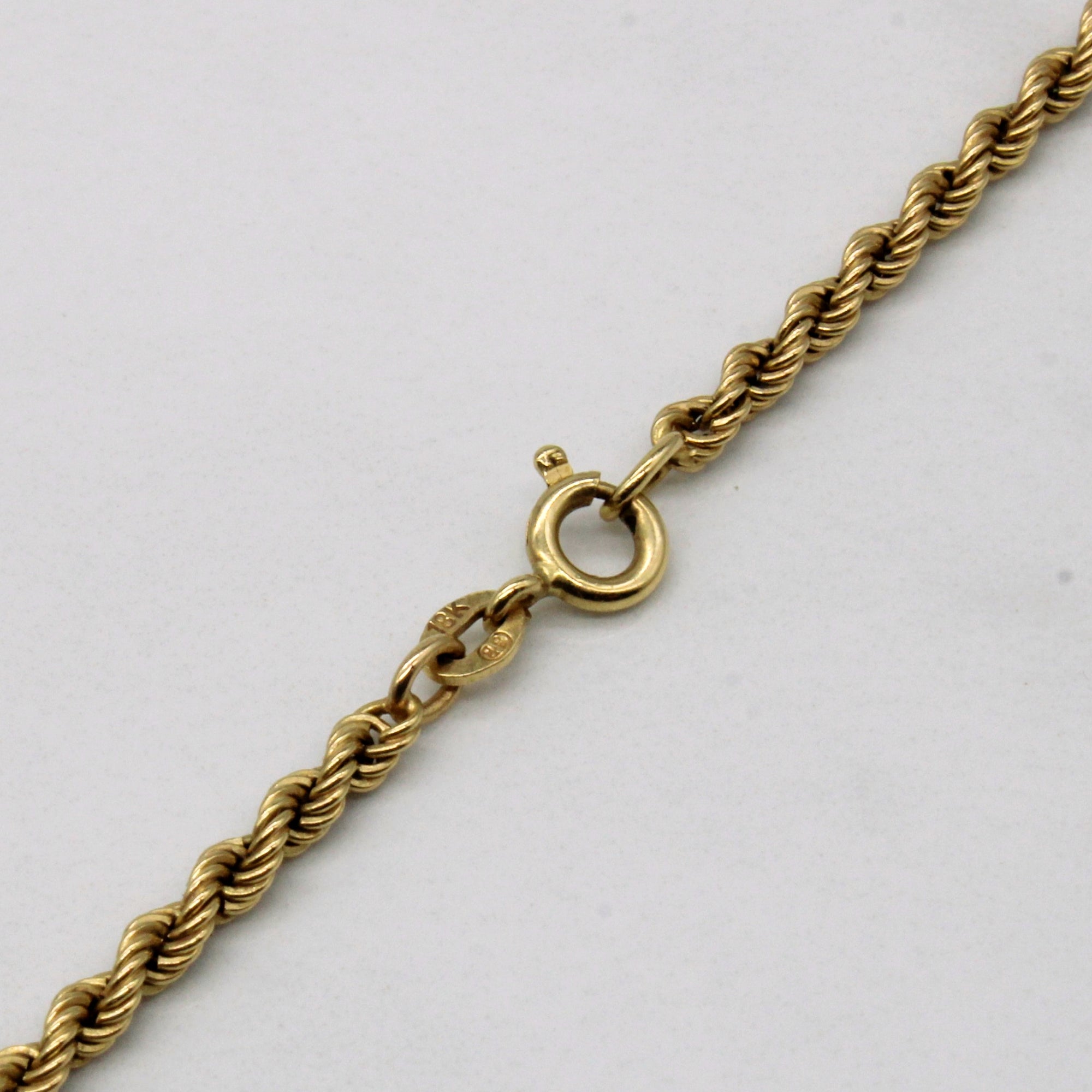 18k Yellow Gold Rope Chain | 24