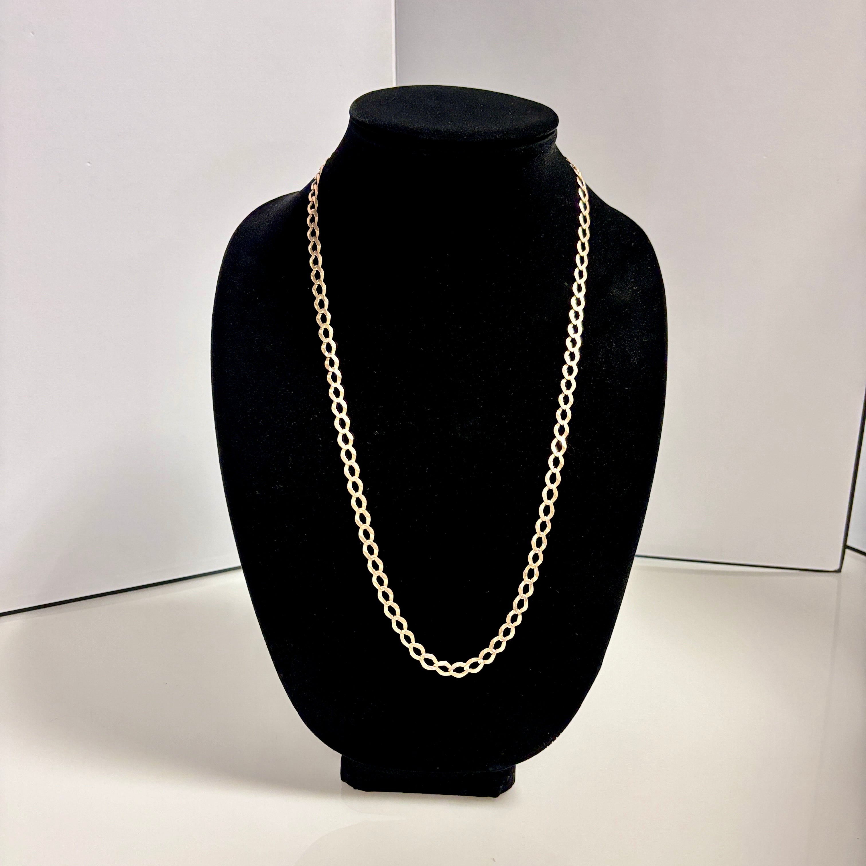 10k Yellow Gold Curb Chain | 26" |