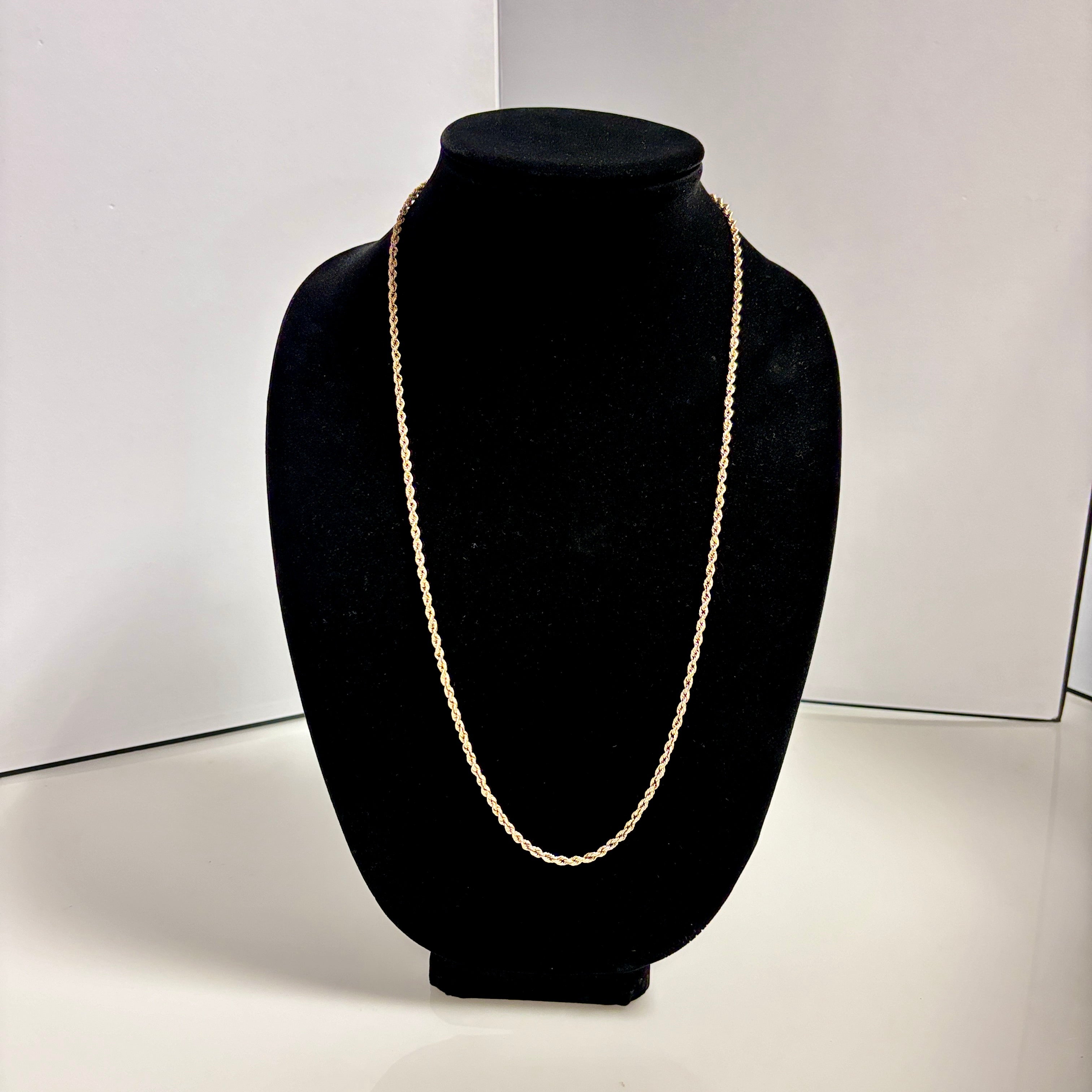 10k Yellow Gold Rope Chain | 27" |