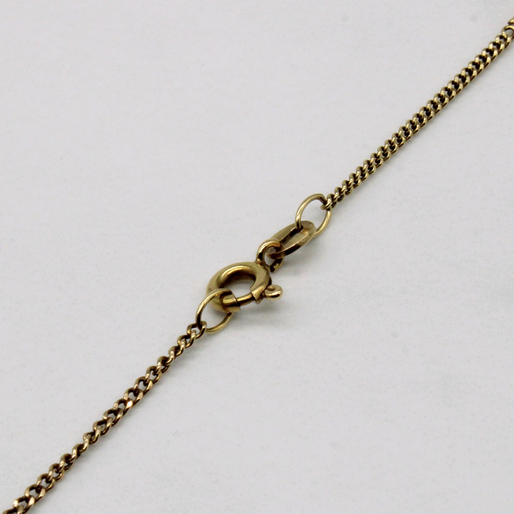 10k Yellow Gold Bar Link Necklace | 24