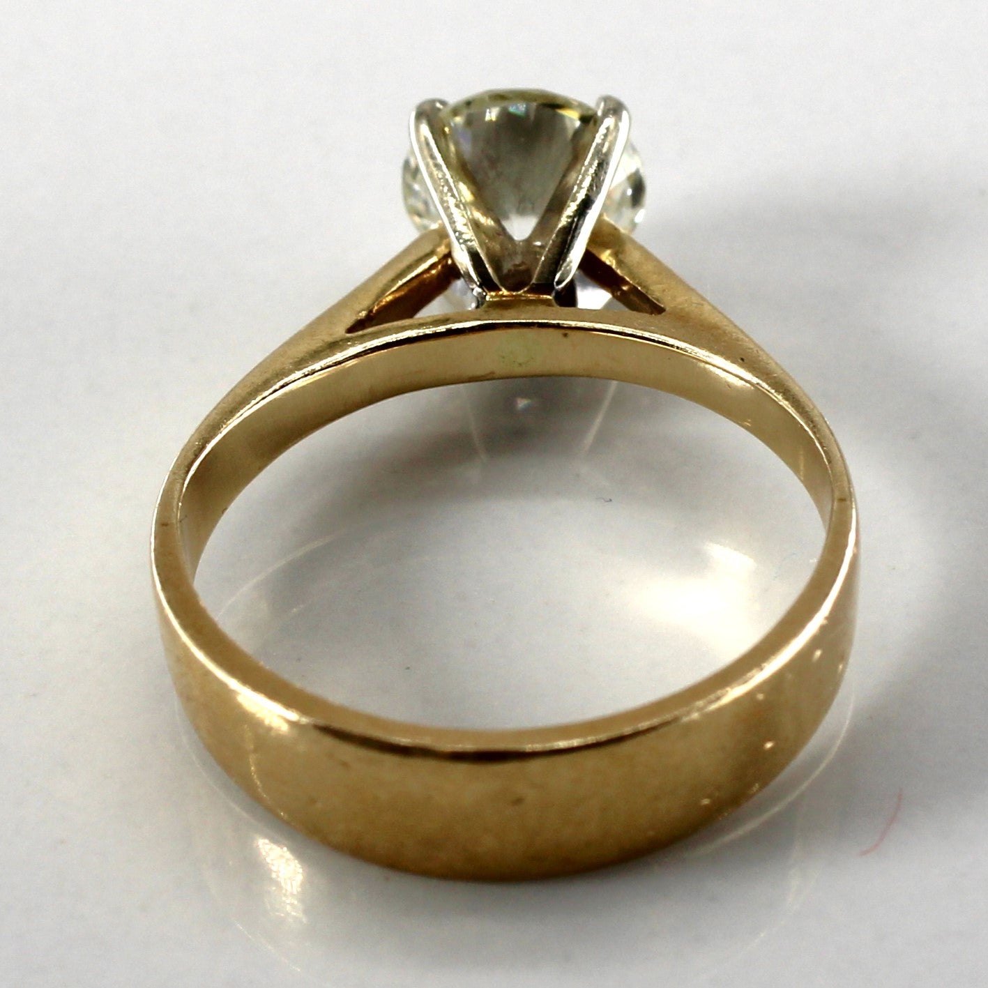 Bague de fiançailles solitaire en diamant | 1,13 ct VS2 L/M | Taille 5,25 | 