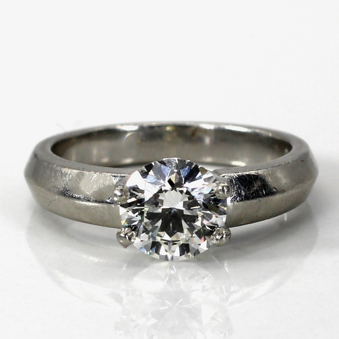Platinum Diamond Engagement Ring | 1.20ct VS2 G/H | SZ 5.25 |