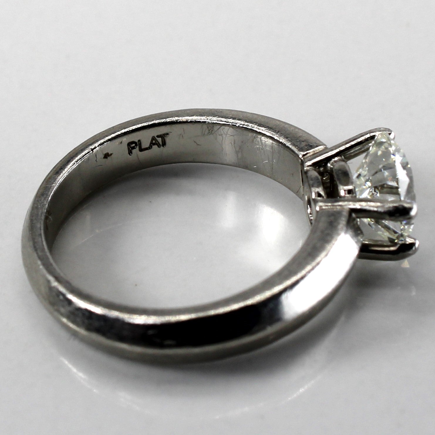 Platinum Diamond Engagement Ring | 1.20ct VS2 G/H | SZ 5.25 |