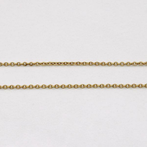 'Tiffany & Co' Elsa Peretti Vintage 1979 18k Yellow Gold Apple Necklace | 16