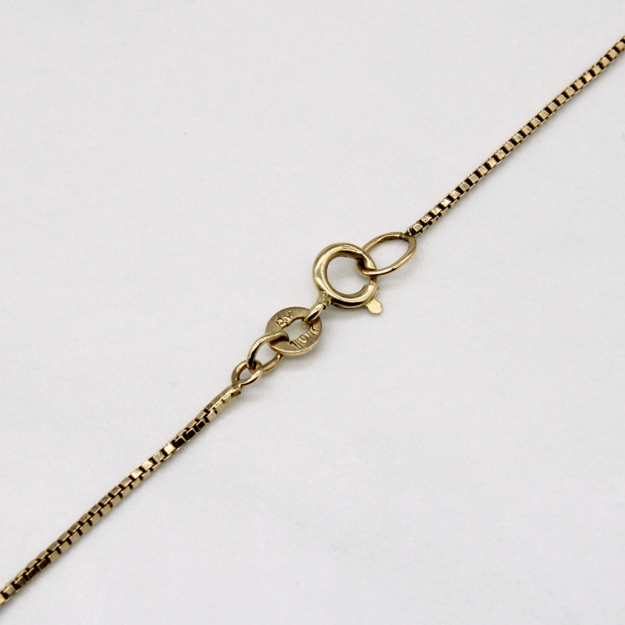 18k Yellow Gold Box Link Chain | 21