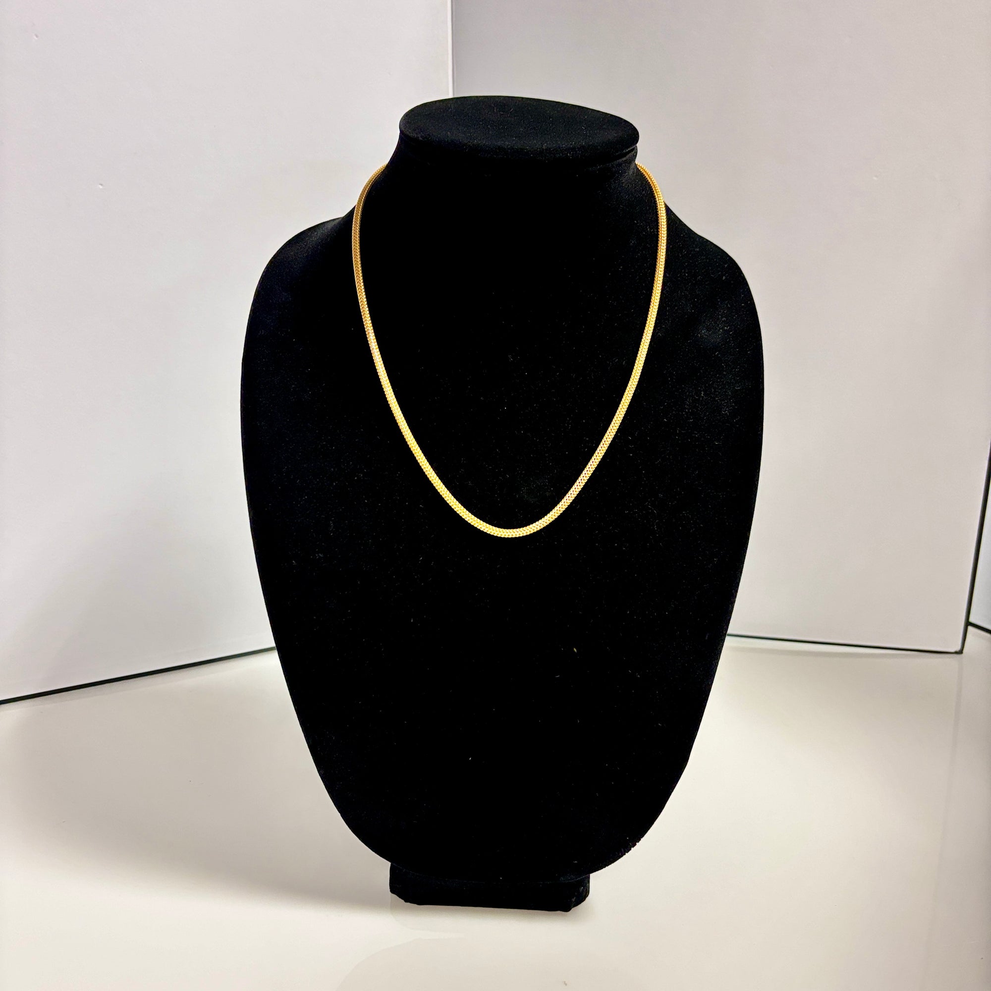 22k Yellow Gold Foxtail Chain | 20