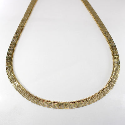 Geometrical Design Gold Necklace | 17