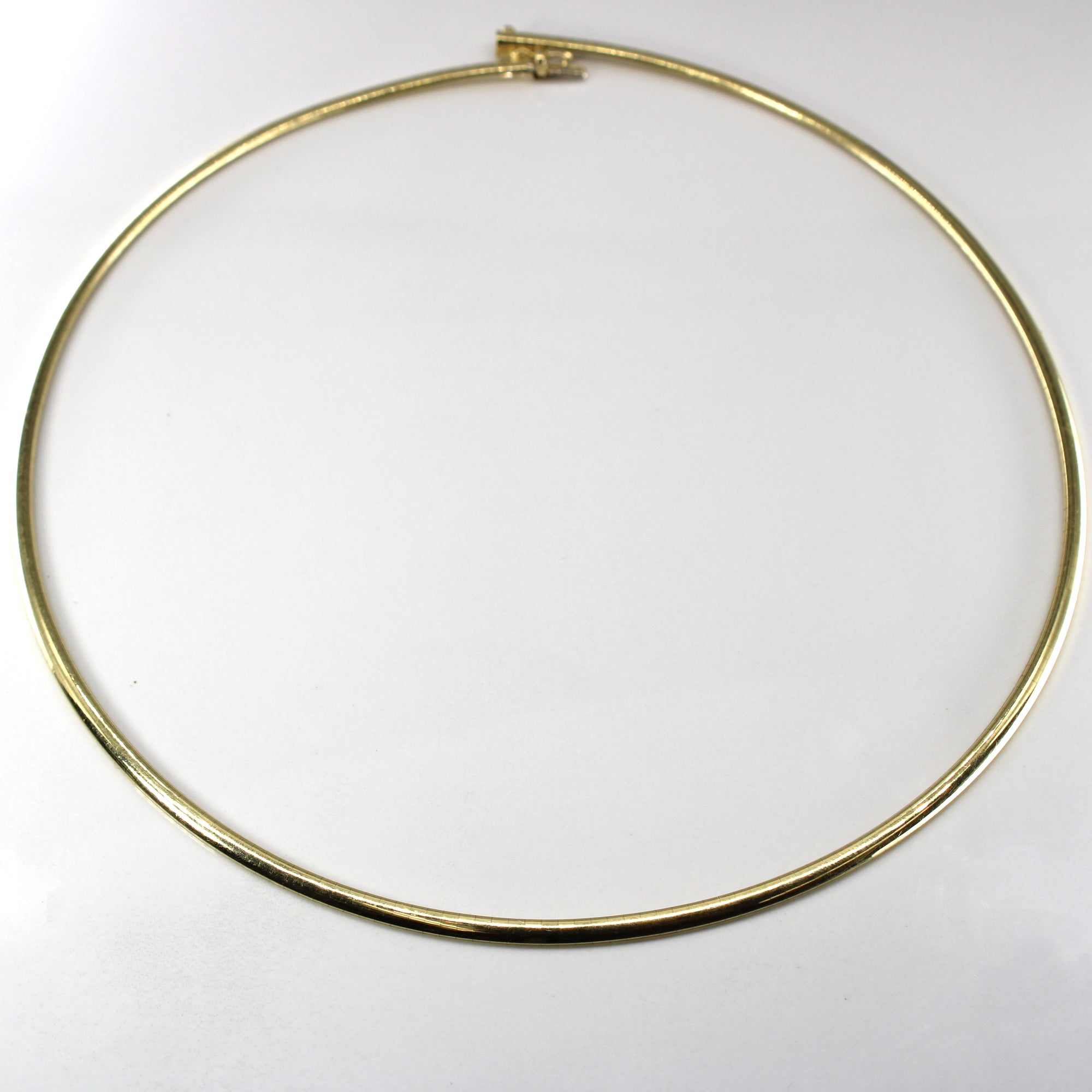 Yellow Gold Omega Necklace | 19