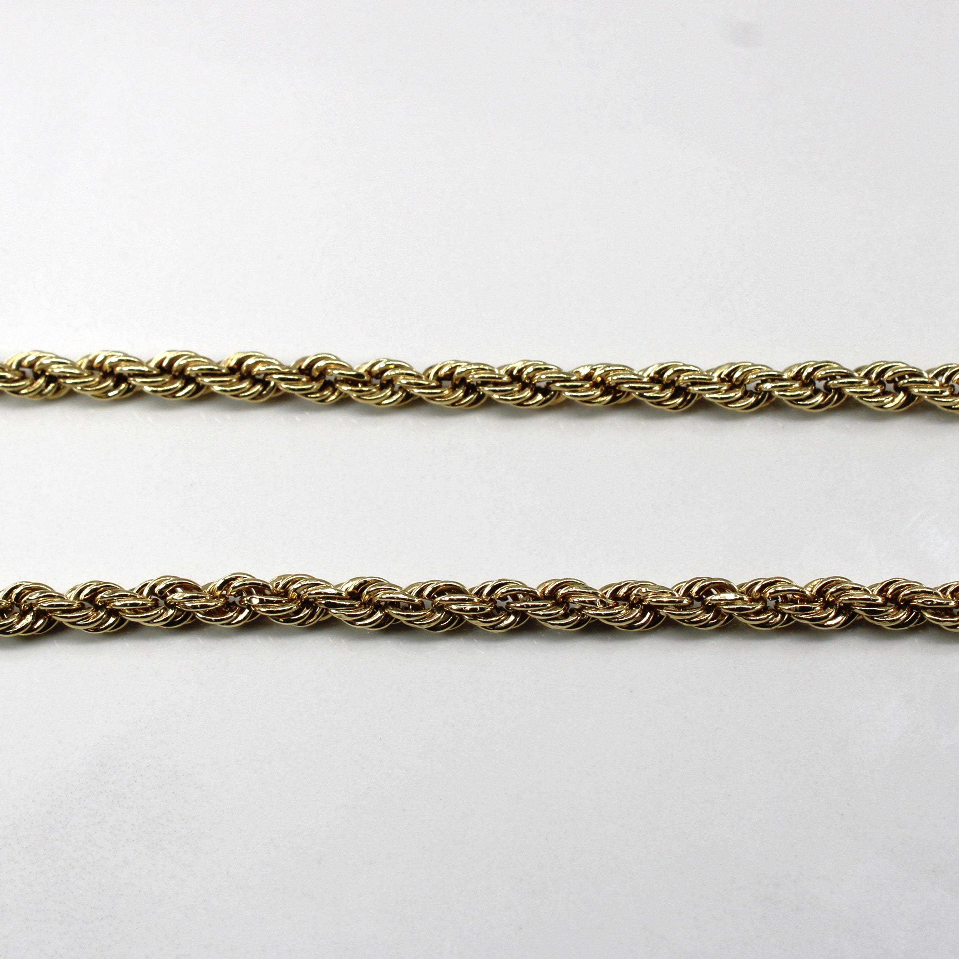 10k Yellow Gold Rope Chain | 18"|