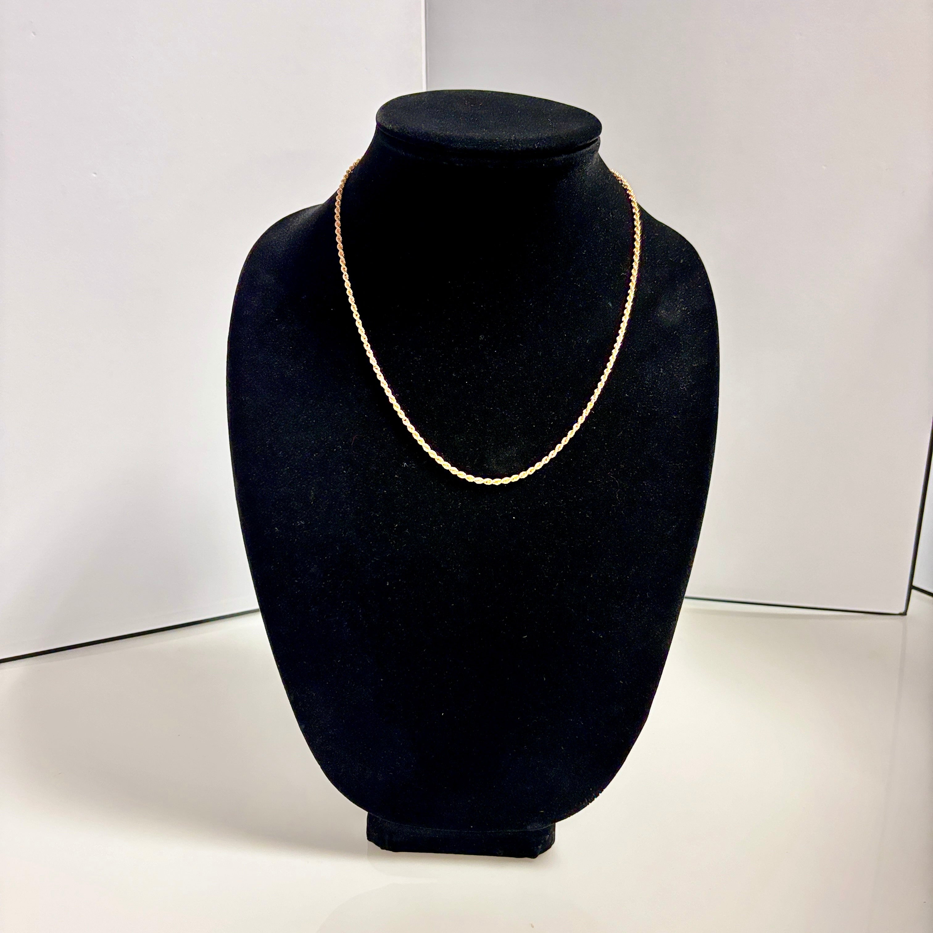 18k Yellow Gold Rope Chain | 20" |