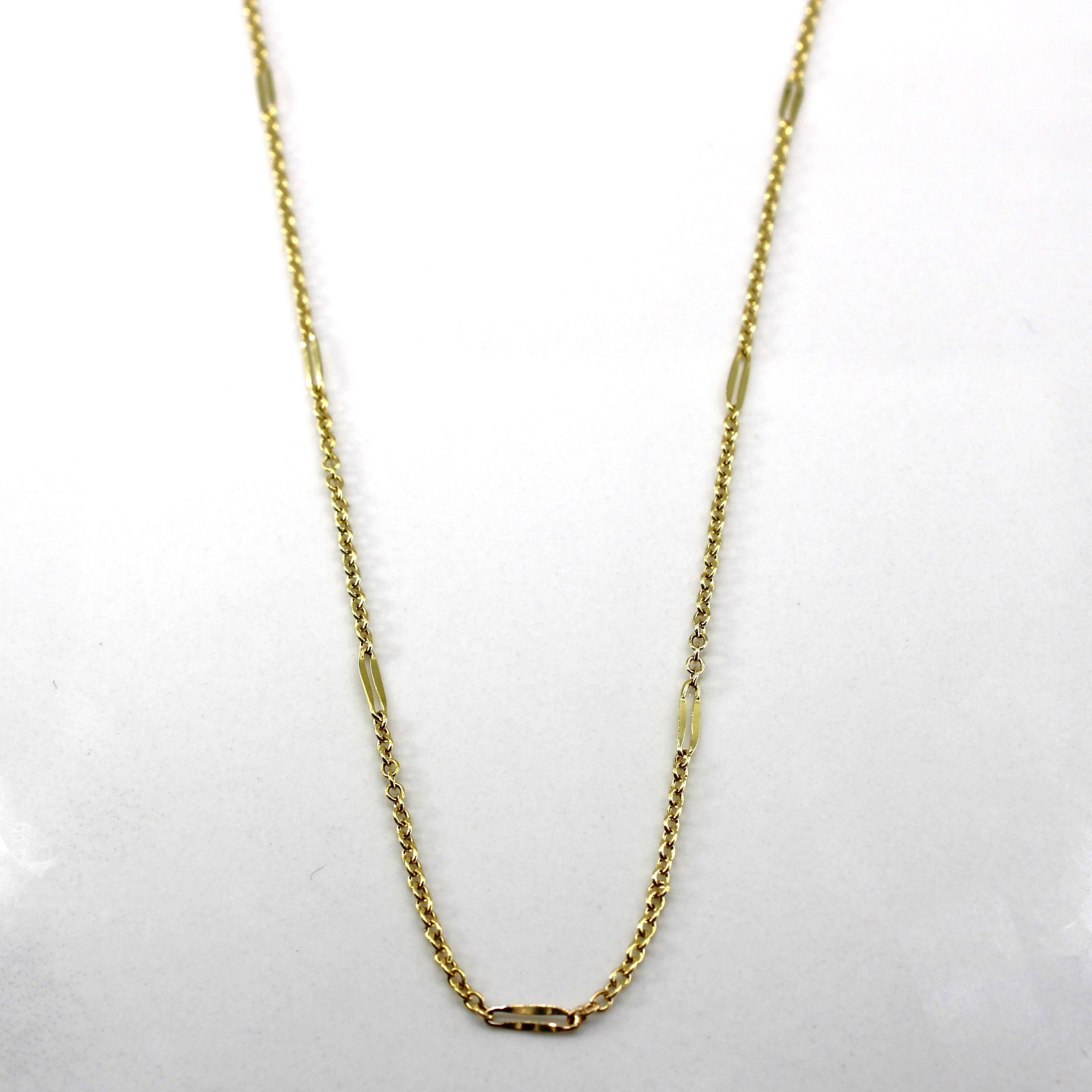 Yellow Gold Rolo Chain | 13"|