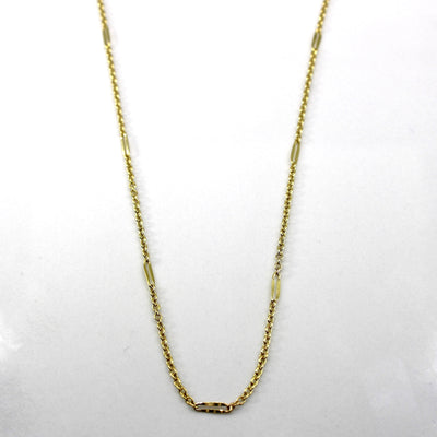 Yellow Gold Rolo Chain | 13