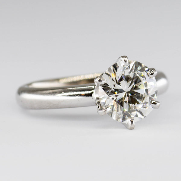 18k GIA Certified 6 Prong Solitaire Diamond Engagement Ring  | 2.03ct VVS1 G | SZ 5.5 |