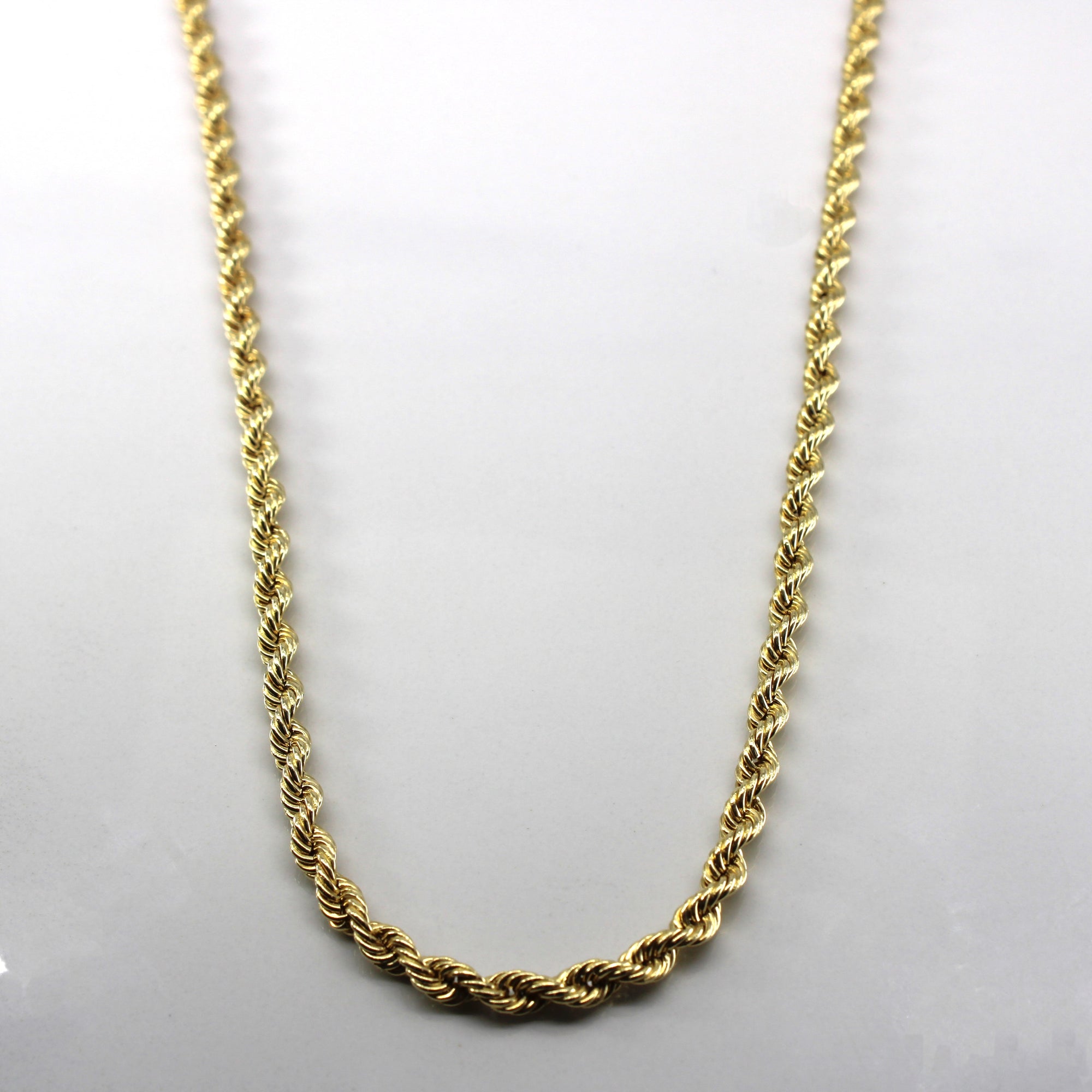 Yellow Gold Rope Chain | 24