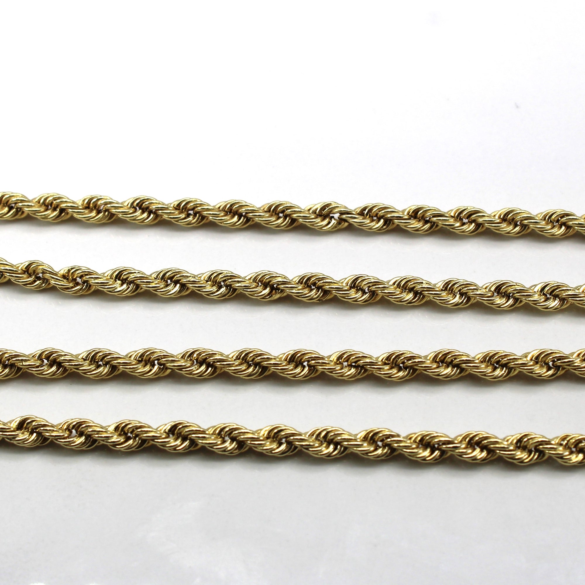 Yellow Gold Rope Chain | 24