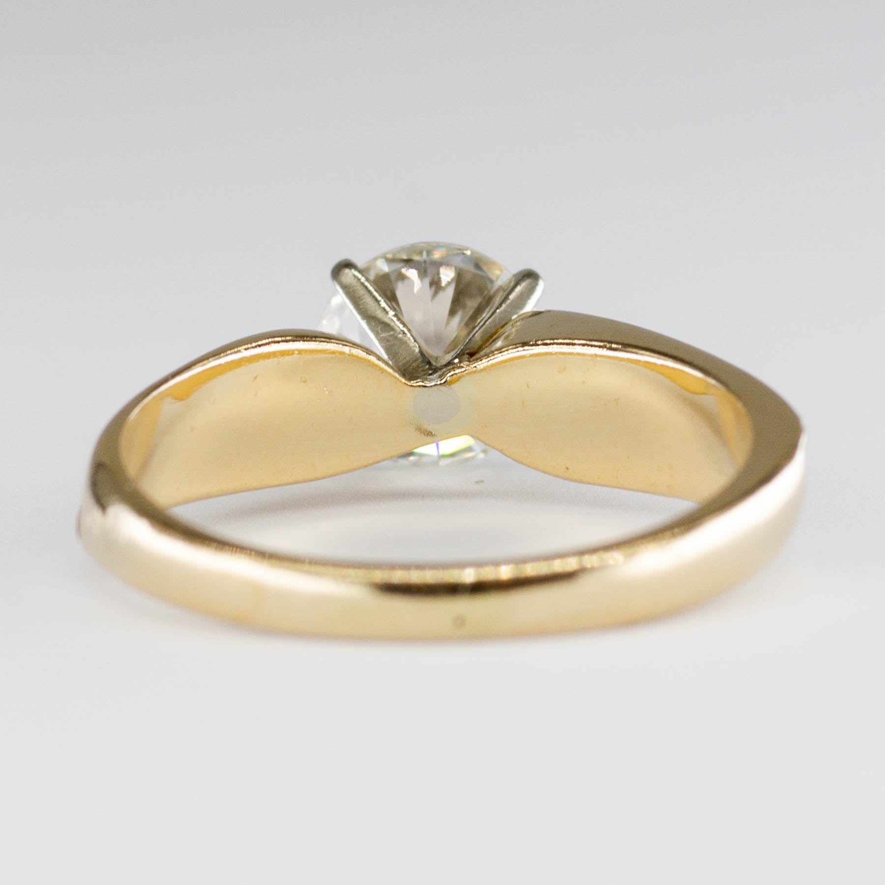 Solitaire en or 14 carats et diamant | 1,12 ct VS2-SI1 HI | Taille 7 