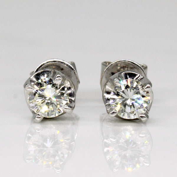 Diamond Illusion Set Stud Earrings | 0.62ctw |