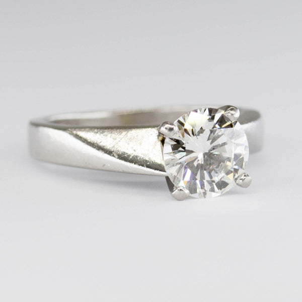Platinum and Diamond Solitaire Ring | 1.28ct | SZ 5