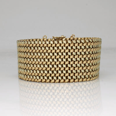 9k Two Tone Gold Bracelet | 7