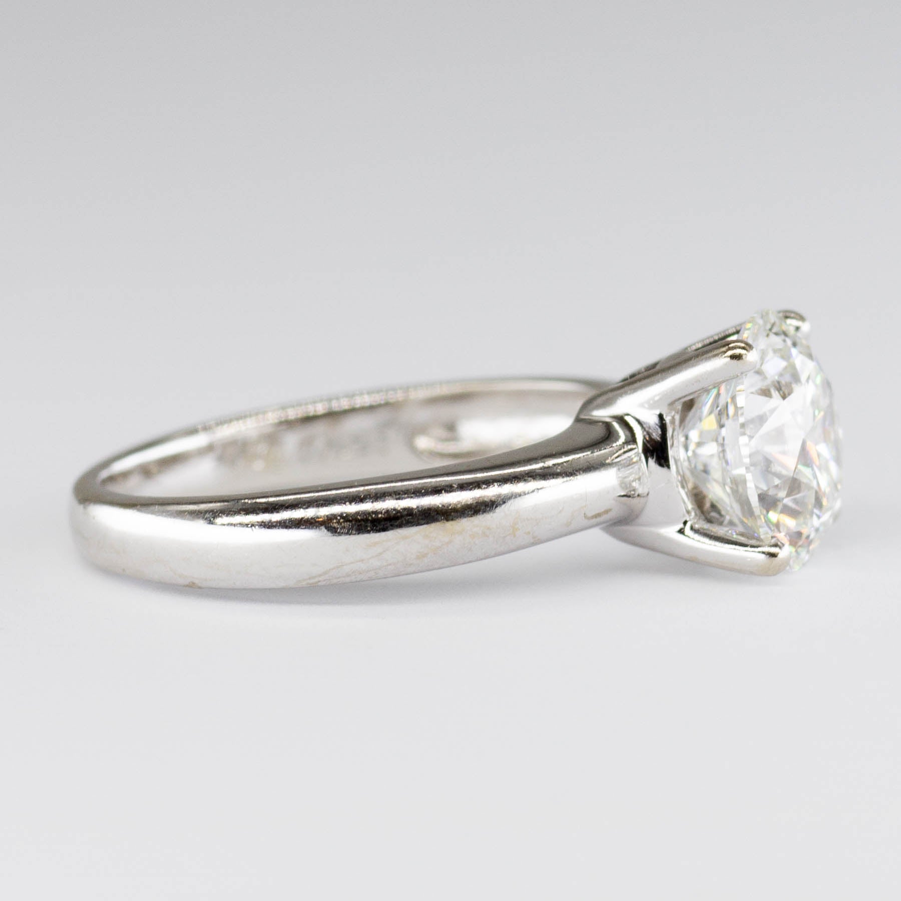 18k GIA Certified Solitaire Diamond Engagement Ring  | 1.72ct VS2 H XXX | SZ 4.5