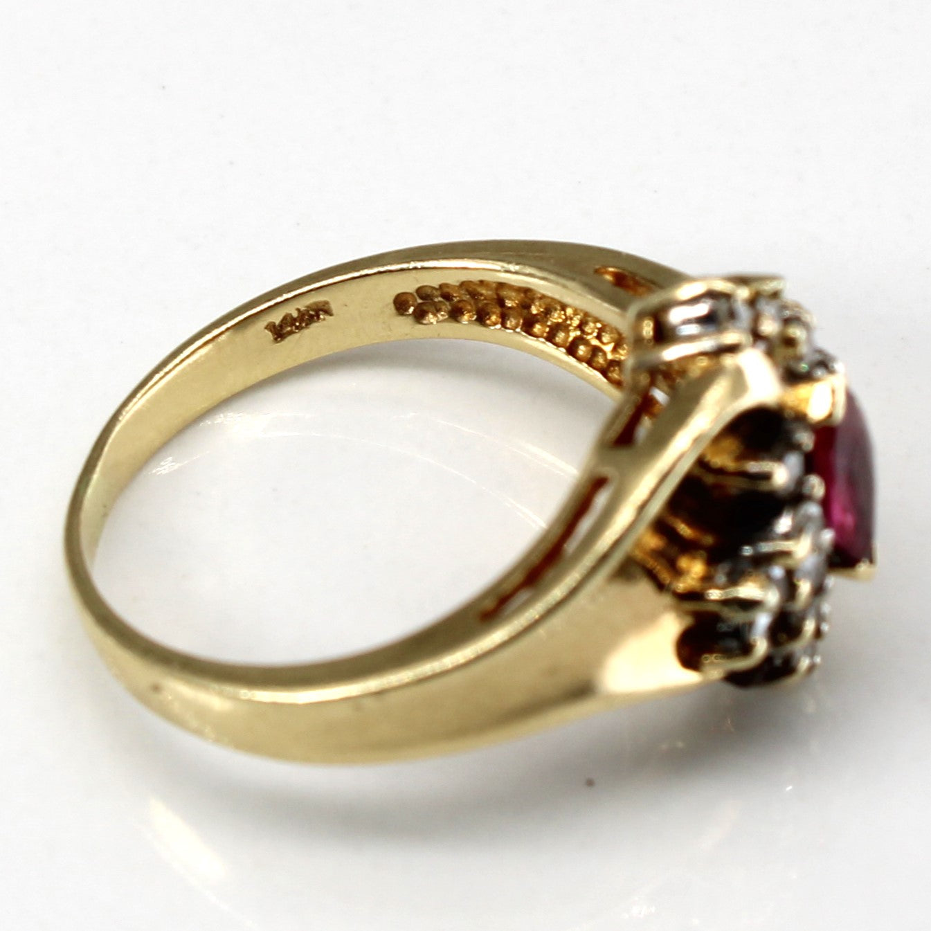 Ruby & Diamond Cocktail Ring | 0.15ct | 0.12ctw | SZ 6 |