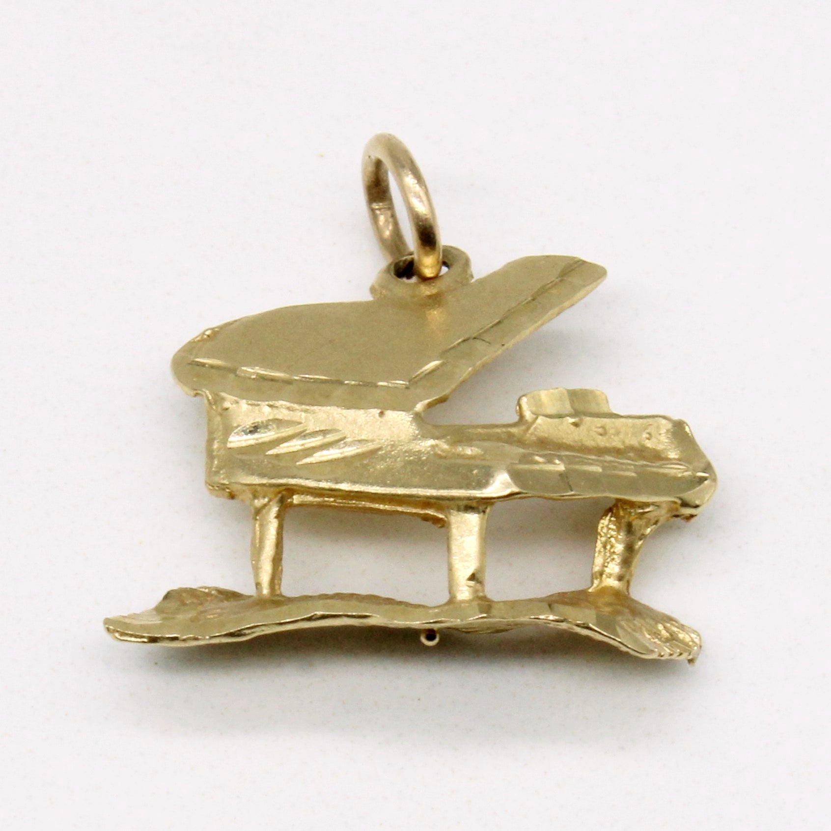 10k Yellow Gold Piano Charm