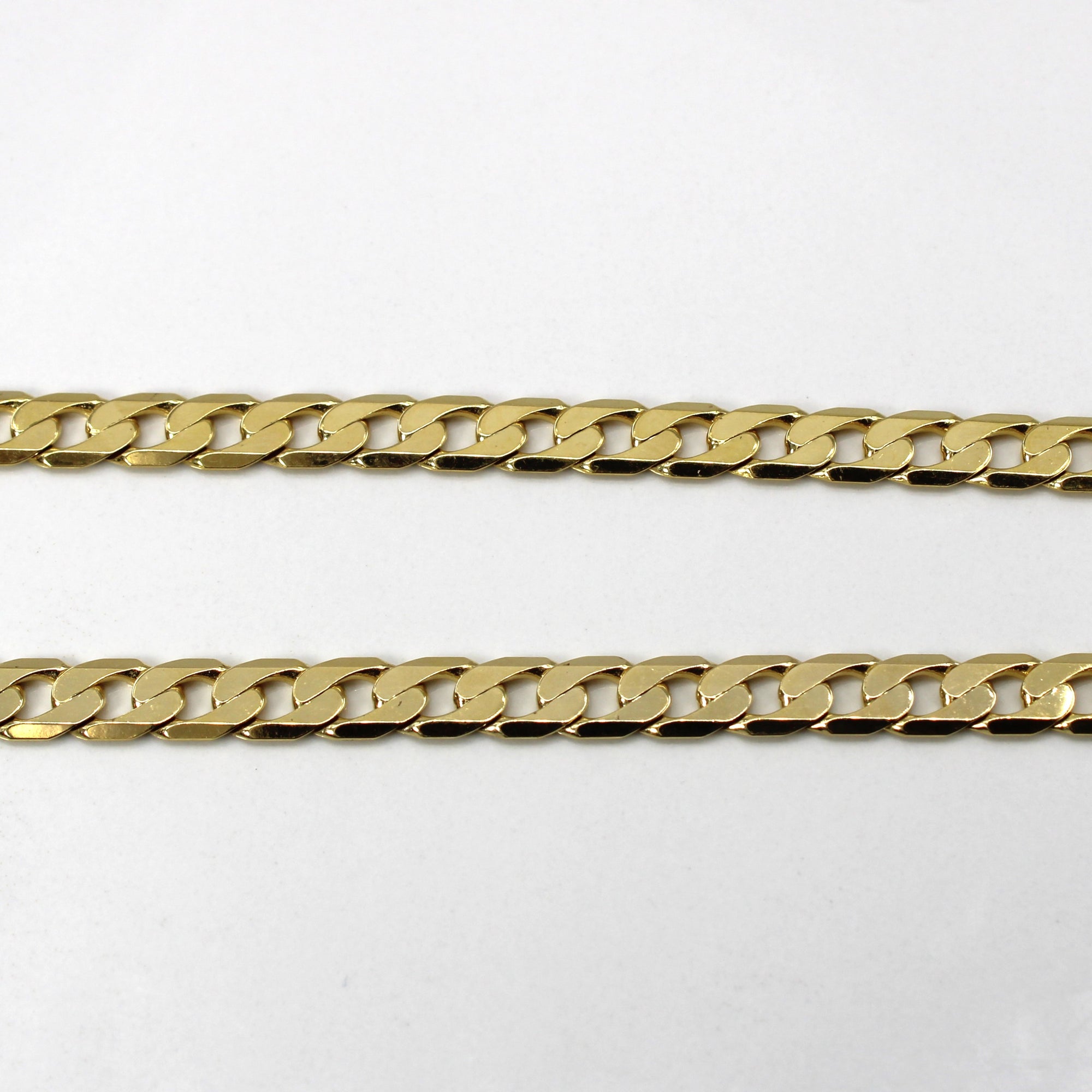 Yellow Gold Curb Link Chain | 22