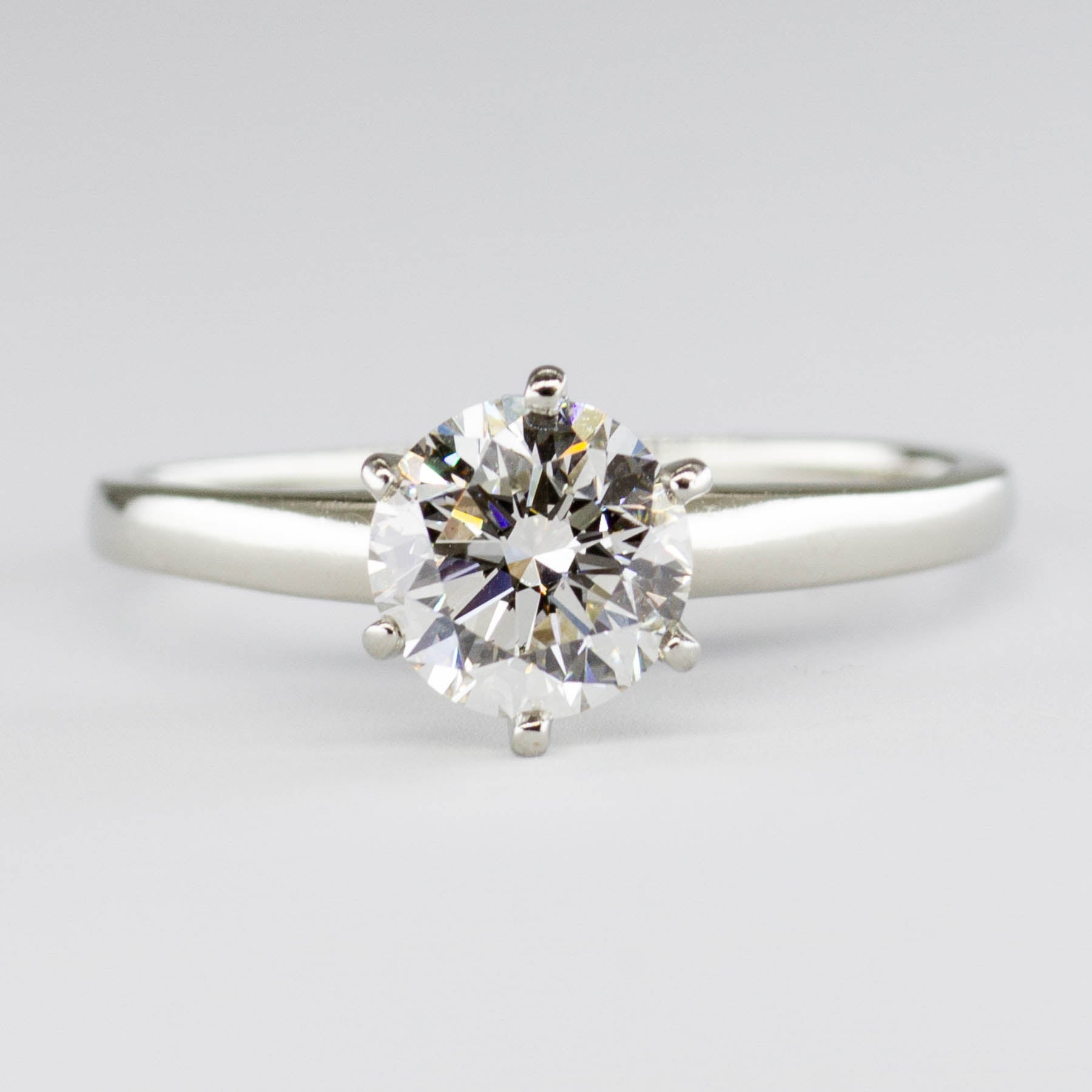Six Prong White Gold Diamond Solitaire Ring | 1.01ct SI1 I | SZ 6 |