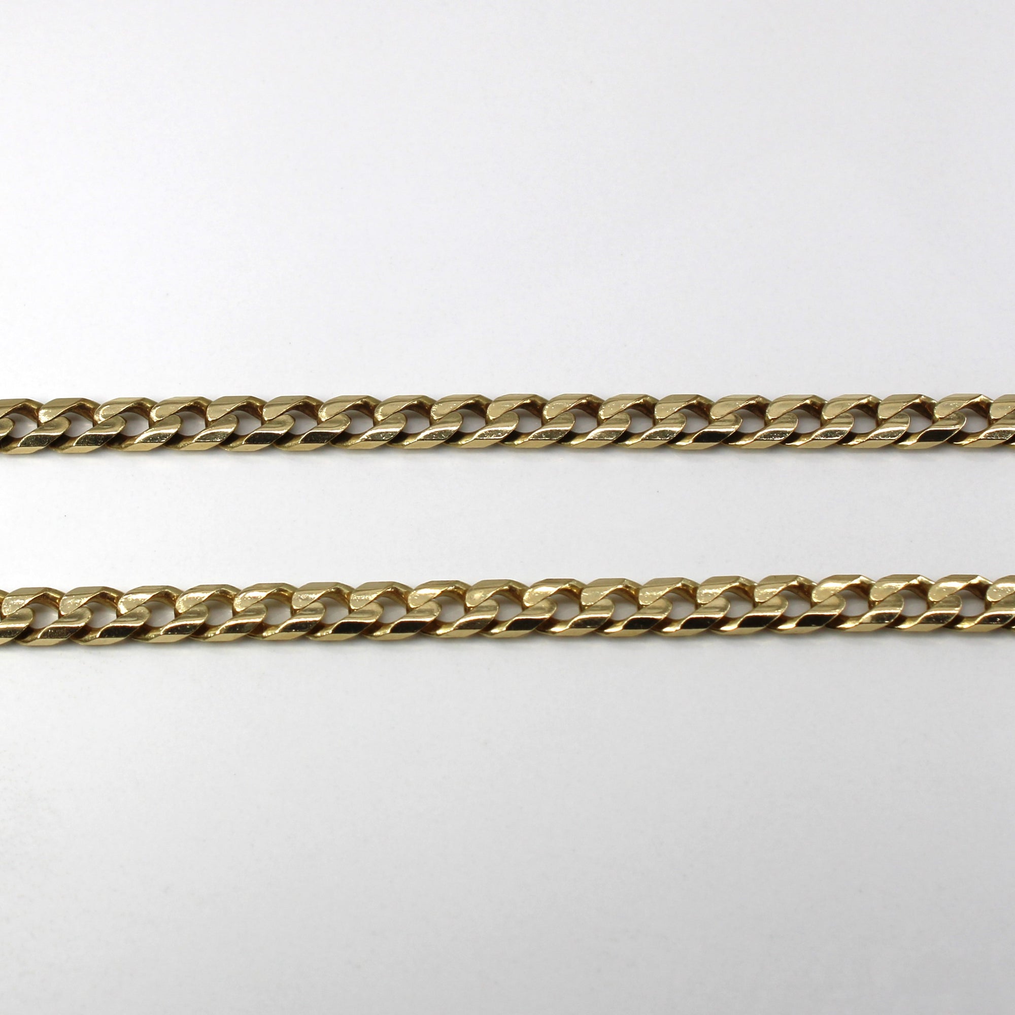 10k Yellow Gold Curb Link Chain | 24