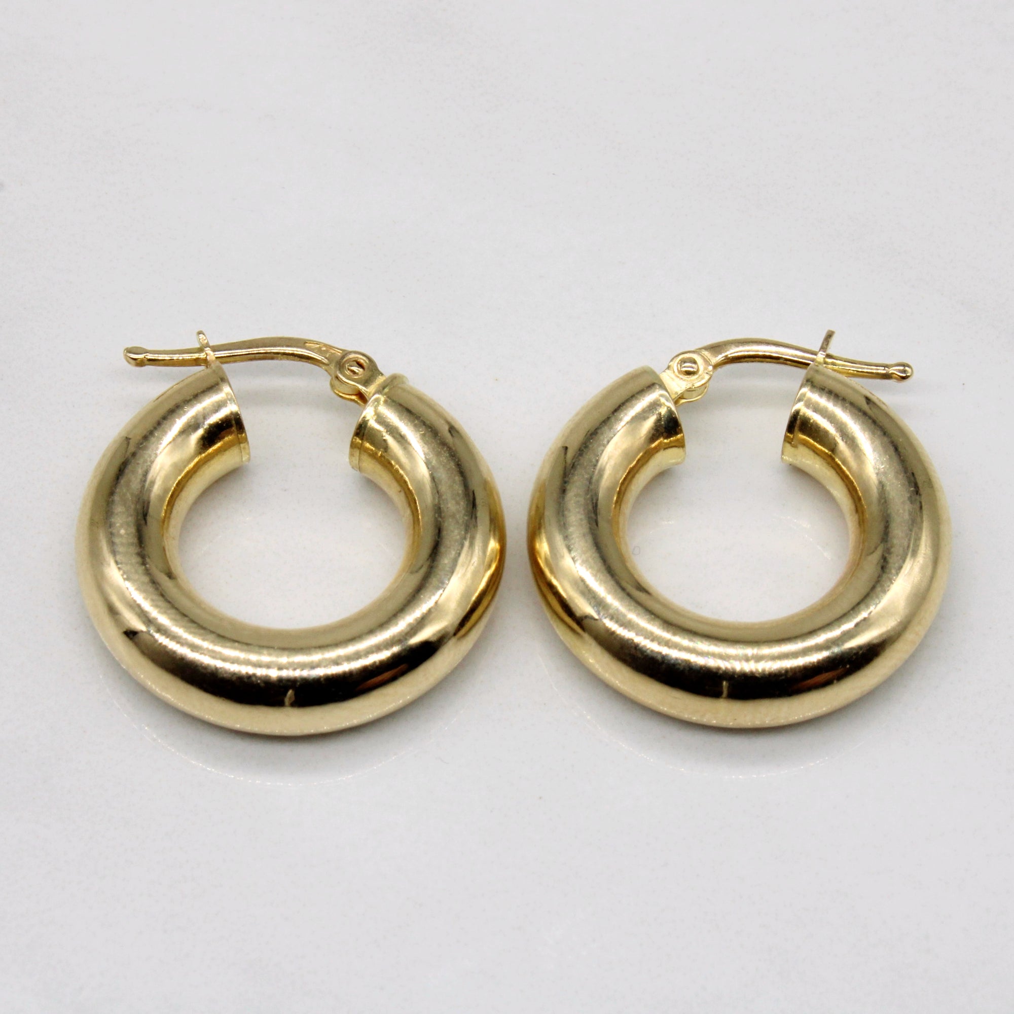 10k Yellow Gold Hoop Earrings