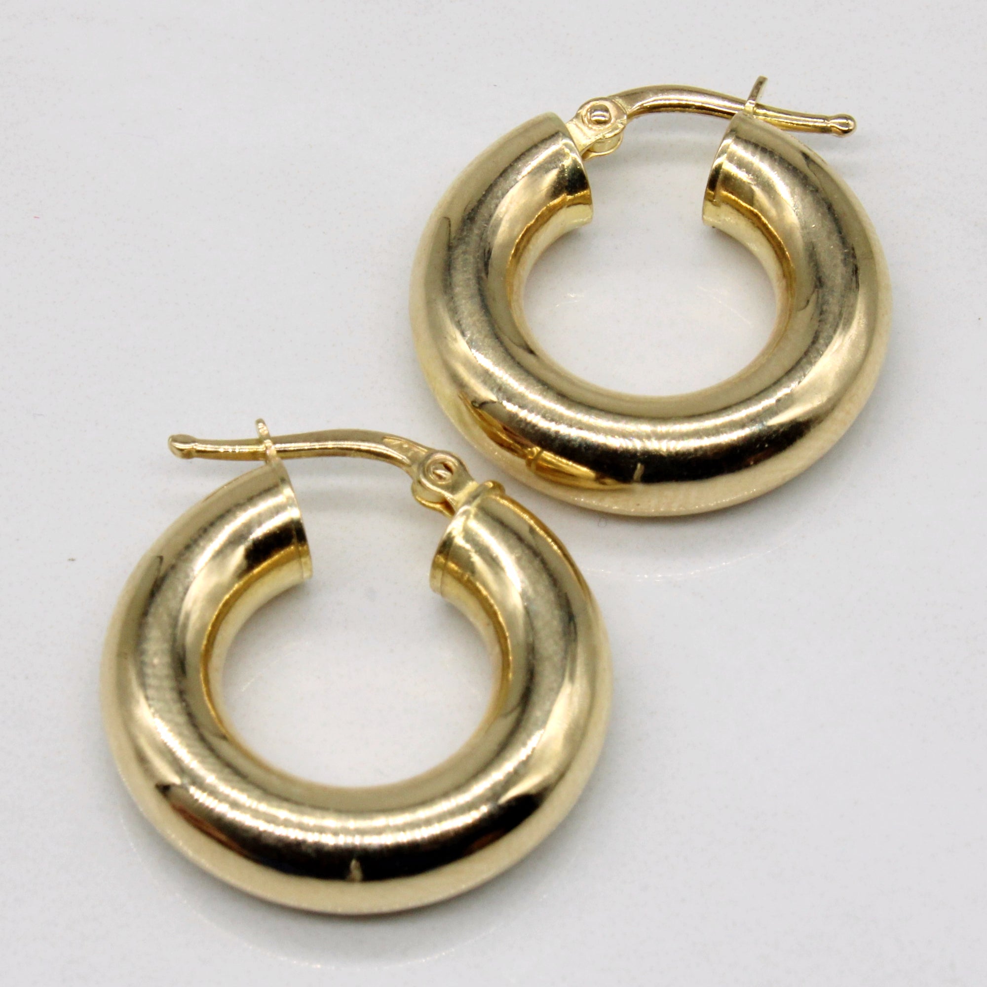 10k Yellow Gold Hoop Earrings