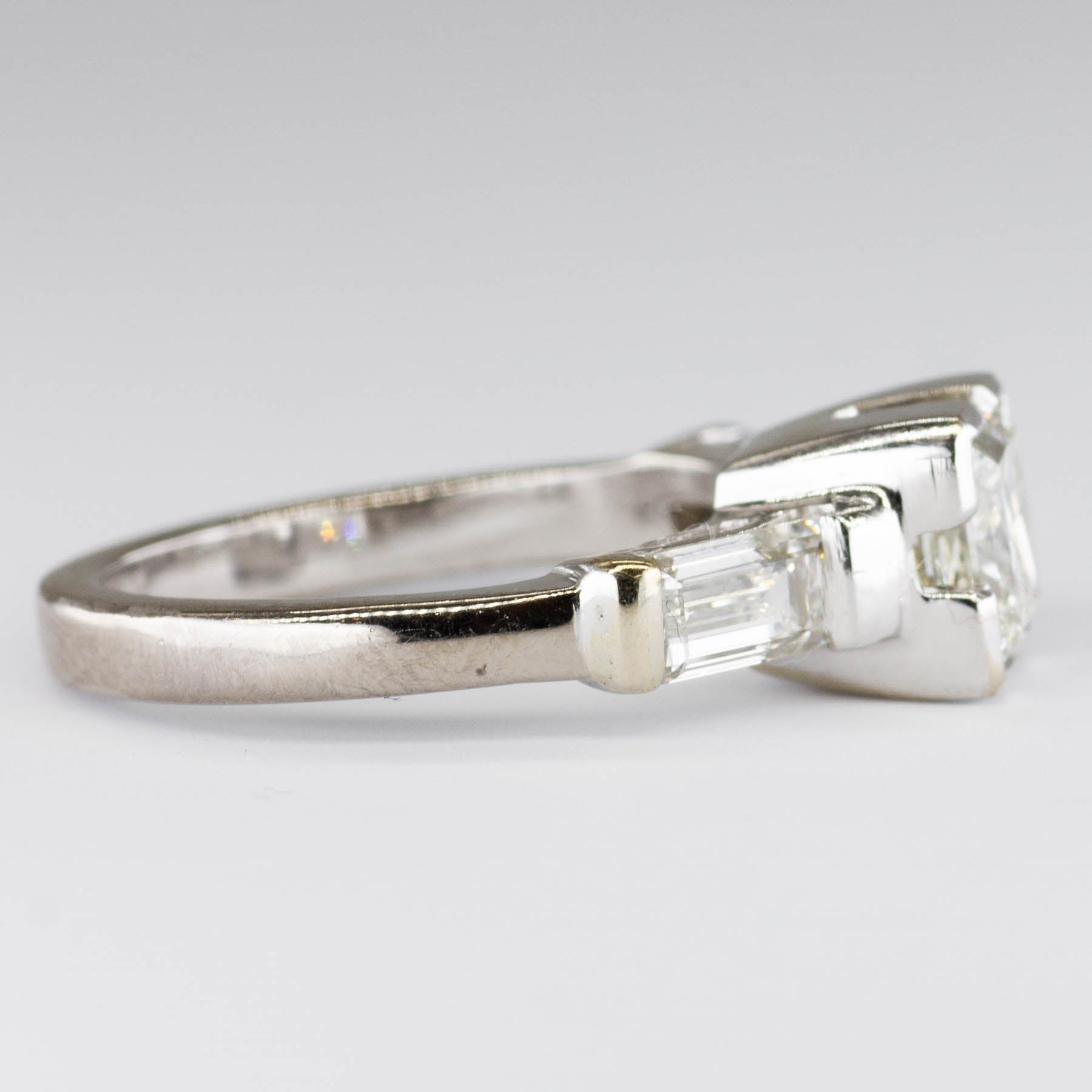 Princess Cut Canadian Diamond Accented Ring | 2.90 ctw | SZ 7.25