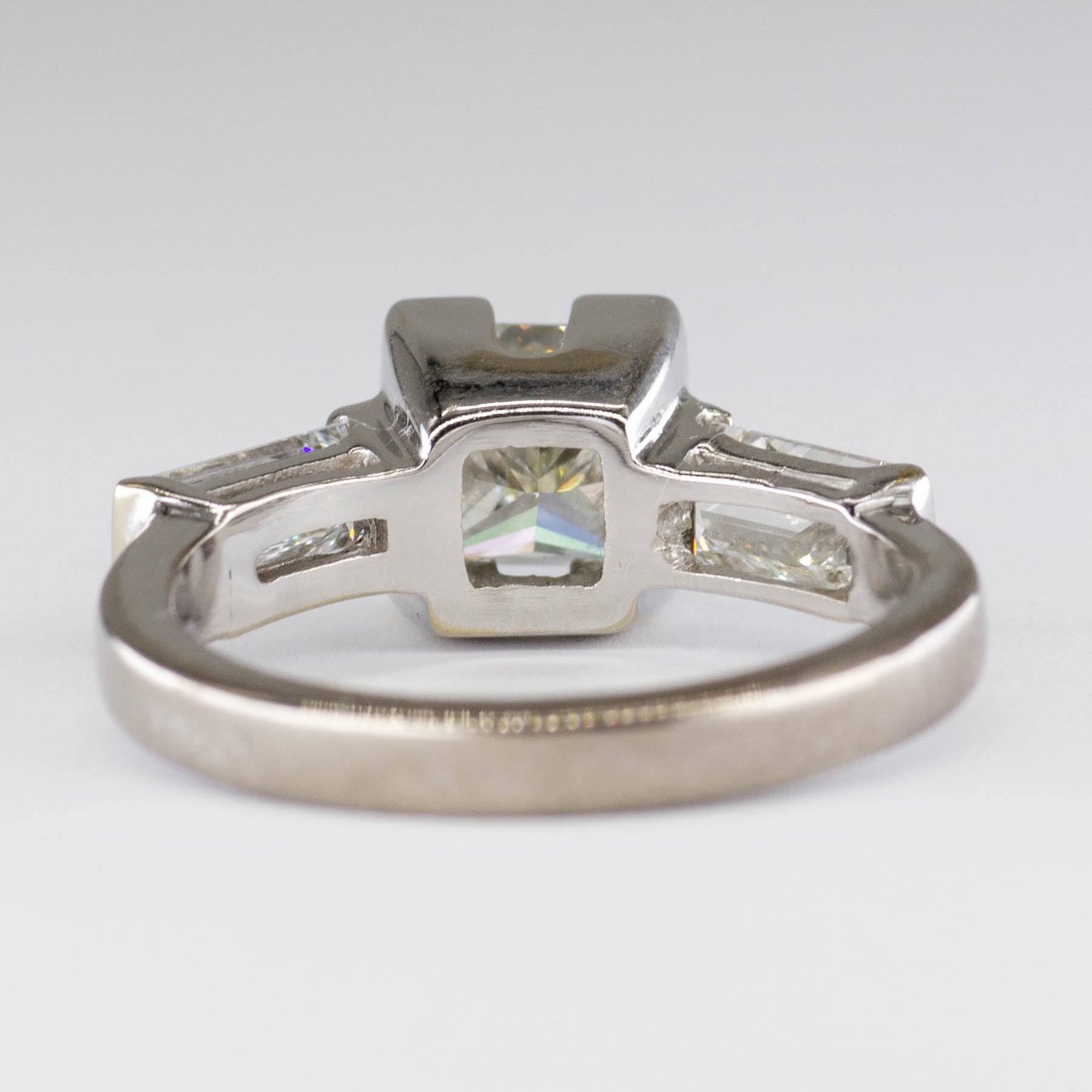 Princess Cut Canadian Diamond Accented Ring | 2.90 ctw VS1 K | SZ 7.25