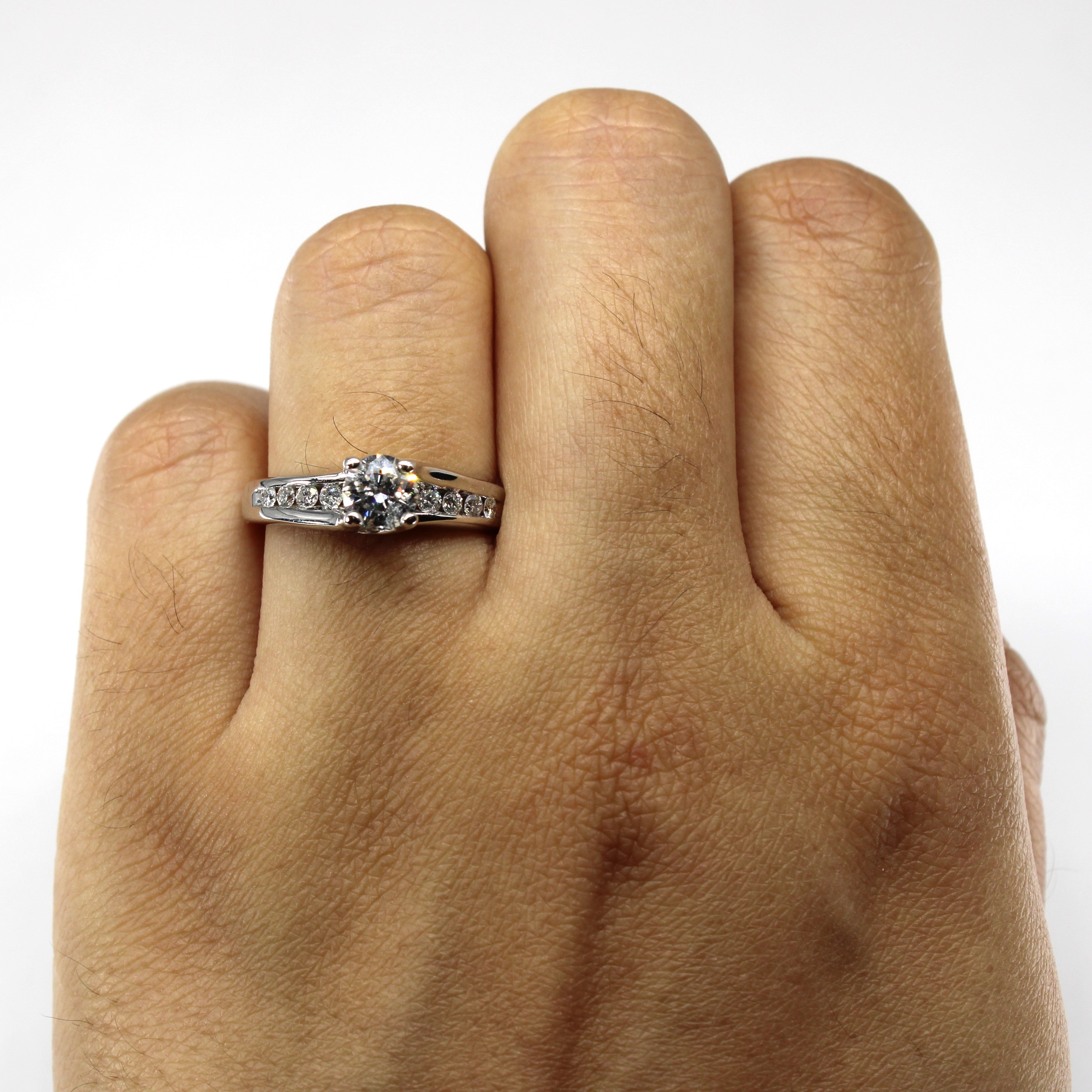High Set Diamond Engagement Ring | 0.97ctw I2 G/H | SZ 5.75 |