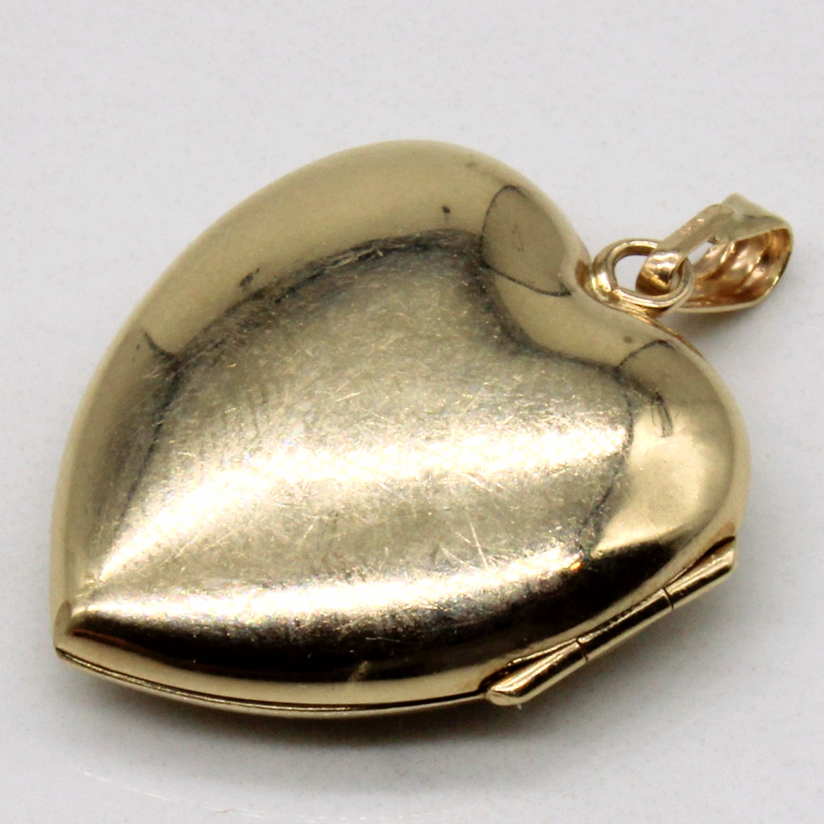 10k Yellow Gold Heart Locket