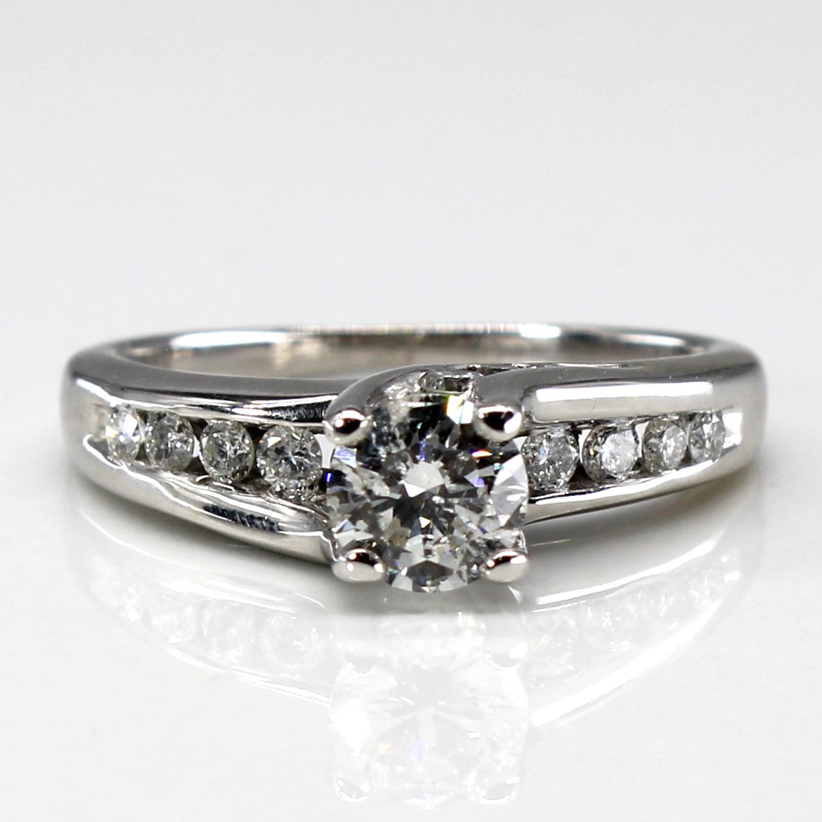 High Set Diamond Engagement Ring | 0.97ctw I2 G/H | SZ 5.75 |