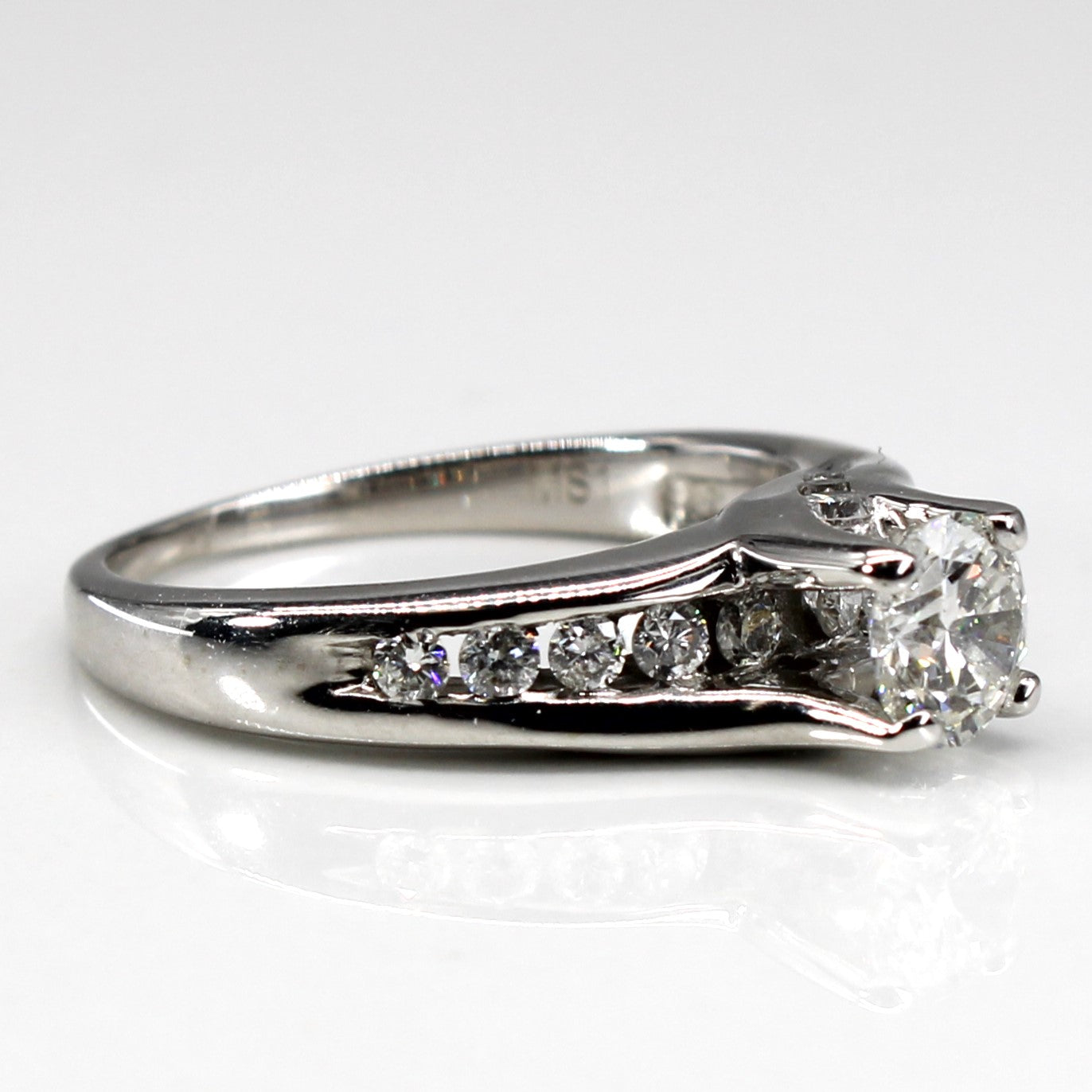 High Set Diamond Engagement Ring | 0.97ctw I2 G/H | SZ 5.75 |