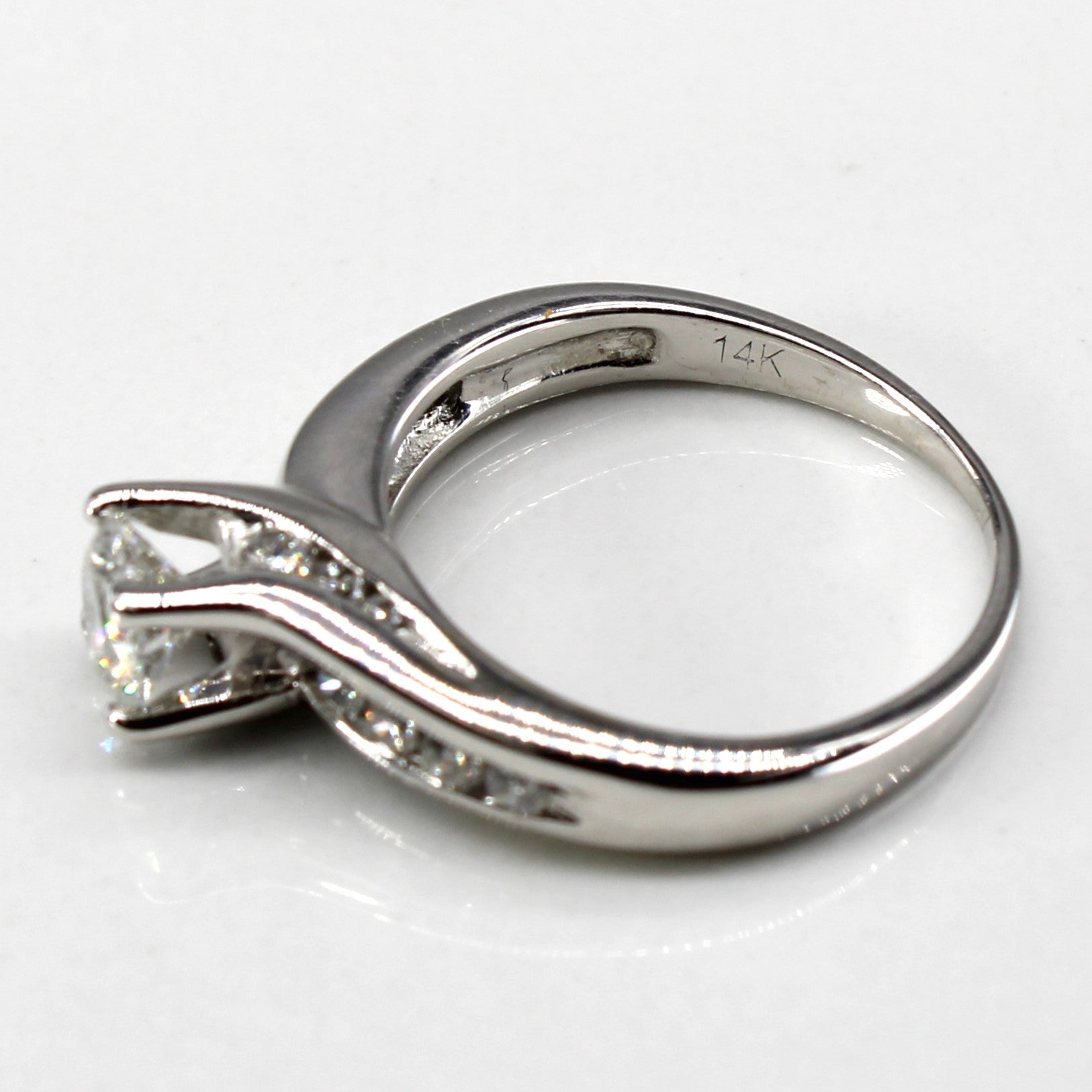 High Set Diamond Engagement Ring | 0.97ctw I2 G/H | SZ 5.75 |