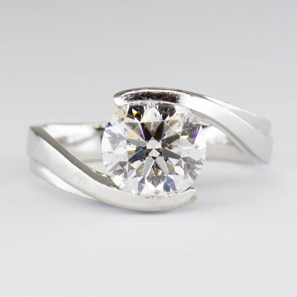 19k GIA Certified Diamond Bypass Solitaire | 2.00 ct | SZ 5.5